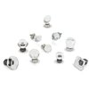 Jeffrey Alexander 1-3/8" Overall Length Polished Chrome Square Glass Harlow Cabinet Knob G140L-PC